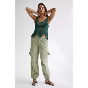 Anthropologie Tactical Utility Pants Moss Nwt